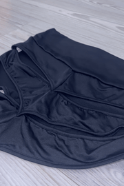 B&F Black Pearl High Rise Cut Out Shorts